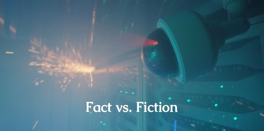 Security Cam Capturing Fire In Server Room V2