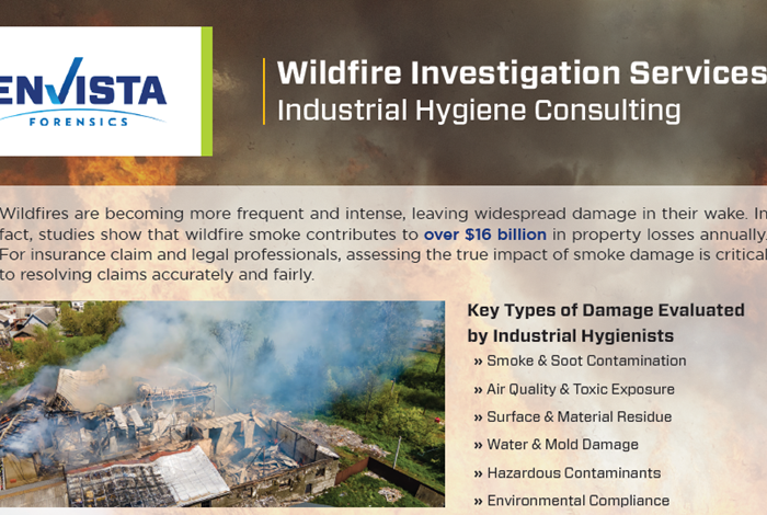 Wildfire Investigation & Industrial Hygiene Consulting Services